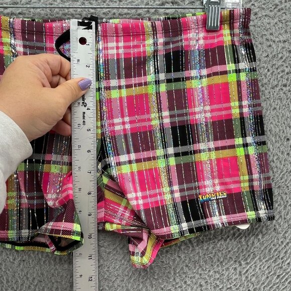 The Finals Womens 36 Pink Plaid Swim‎ Shorts Diamond Bottom New $31.99 - Picture 4 of 7